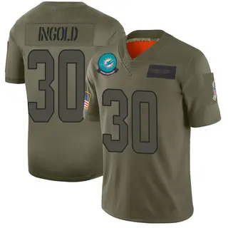 Miami Dolphins Men's Alec Ingold Limited 2019 Salute to Service Jersey - Camo