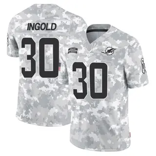 Miami Dolphins Men's Alec Ingold Limited 2024 Salute to Service Jersey - Arctic Camo