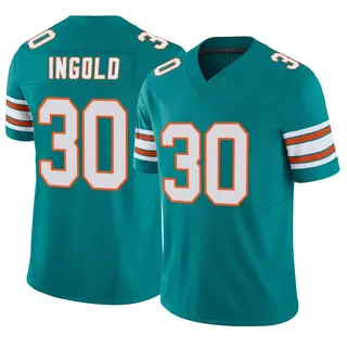 Miami Dolphins Men's Alec Ingold Limited Alternate Vapor F.U.S.E. Jersey - Aqua