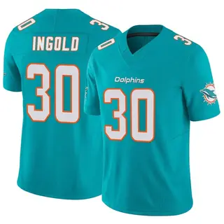 Miami Dolphins Men's Alec Ingold Limited Vapor F.U.S.E. Jersey - Aqua