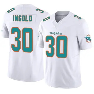 Miami Dolphins Men's Alec Ingold Limited Vapor F.U.S.E. Jersey - White