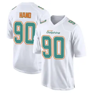 Miami Dolphins Men's Da'Shawn Hand Game Fashion Jersey - White