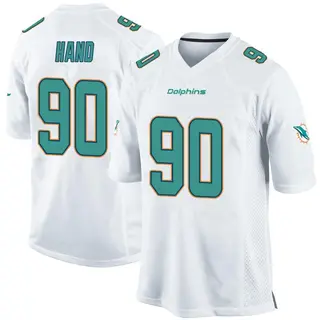 Miami Dolphins Men's Da'Shawn Hand Game Jersey - White