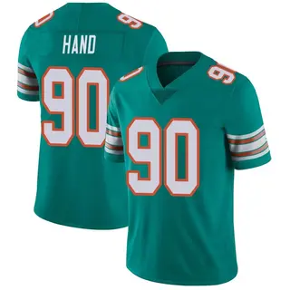 Miami Dolphins Men's Da'Shawn Hand Limited Alternate Vapor Untouchable Jersey - Aqua