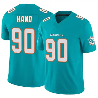 Miami Dolphins Men's Da'Shawn Hand Limited Vapor F.U.S.E. Jersey - Aqua