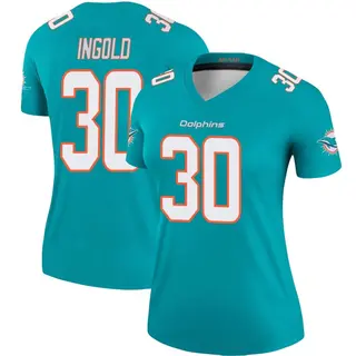 Miami Dolphins Women's Alec Ingold Legend Jersey - Aqua