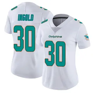 Miami Dolphins Women's Alec Ingold limited Vapor Untouchable Jersey - White