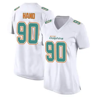 Miami Dolphins Women's Da'Shawn Hand Game Fashion Jersey - White