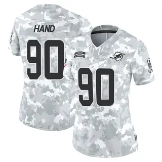 Miami Dolphins Women's Da'Shawn Hand Limited 2024 Salute to Service Jersey - Arctic Camo