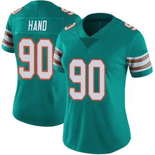 Miami Dolphins Women's Da'Shawn Hand Limited Alternate Vapor Untouchable Jersey - Aqua